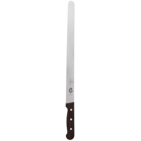 Victorinox 5.4230.36 14" Serrated Roast Beef Slicing and Carving Knife with Wood Handle