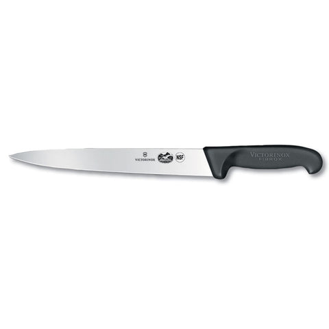 Victorinox 5.4503.25 Slicer Knife with 10 inch Semi-Flexible Blade and Black Fibrox Handle