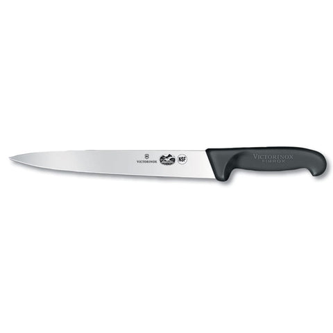 Victorinox 5.4503.25 Slicer Knife with 10 inch Semi-Flexible Blade and Black Fibrox Handle