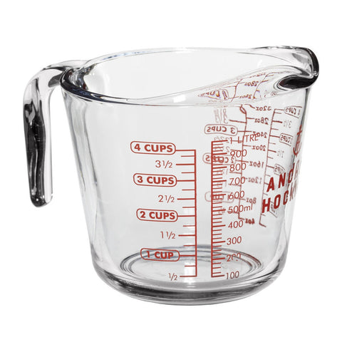 Anchor Hocking Foodservice 55178L20 32 oz. Clear Glass Measuring Cup