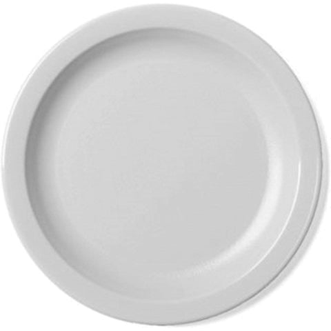 Cambro 55CWNR110 Camwear 5-1/2" Black Polycarbonate Narrow Rim Plate