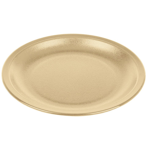 Cambro 55CWNR133 Camwear 5-1/2" Beige Polycarbonate Narrow Rim Plate - 48/Case