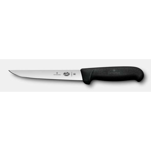 Victorinox 5.6003.15B Fibrox Boning Knife, 6-Inch Straight Stiff Blade