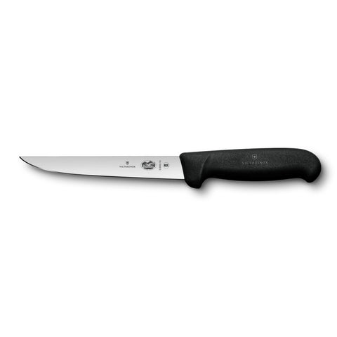 Victorinox 5.6003.15B Fibrox Boning Knife, 6-Inch Straight Stiff Blade