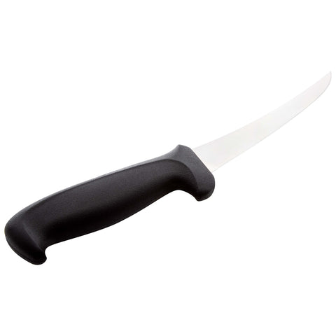 Mundial 5607-6 6" Curved Semi-Stiff Boning Knife with Black Polypropylene Handle