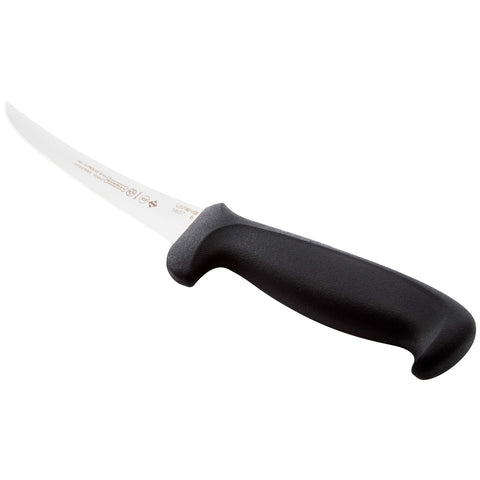 Mundial 5607-6 6" Curved Semi-Stiff Boning Knife with Black Polypropylene Handle