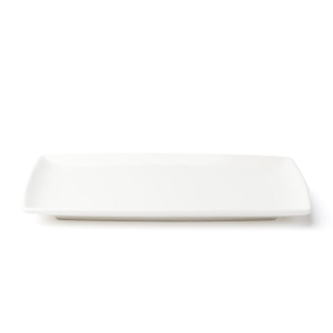 Browne USA Foodservice 5630187 Rectangular Coupe China Plate, 9.25" x 5.25\" White