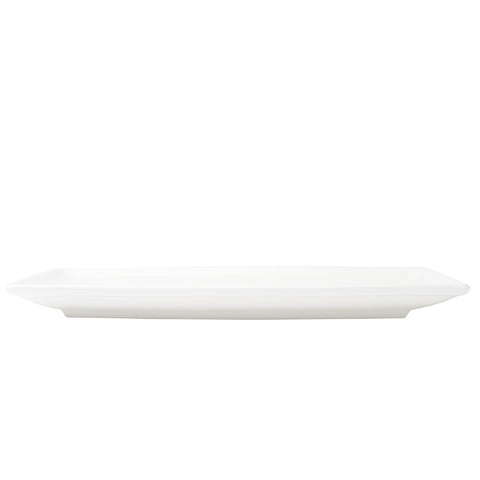 Browne USA Foodservice 5630188 Foundation Rectangular Coupe Plate, 12.25x8" White Porcelain