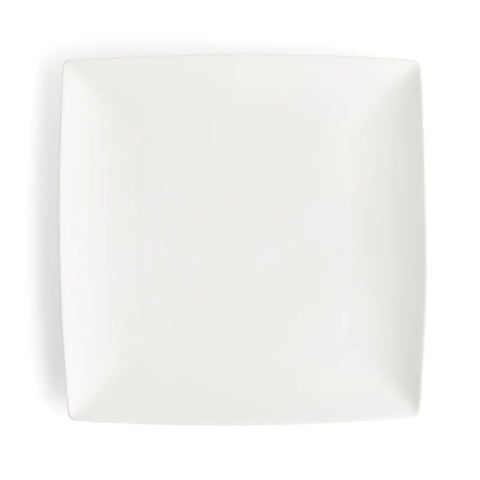 Browne USA Foodservice 5630191 - 10.25" Square Coupe White High-Alumina Porcelain China Plate