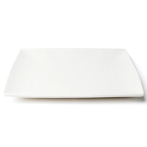 Browne USA Foodservice 5630191 - 10.25" Square Coupe White High-Alumina Porcelain China Plate