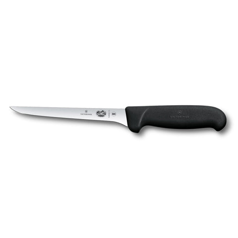 Victorinox 5.6403.15B 6 inch Fibrox Boning Knife with Narrow Stiff Blade