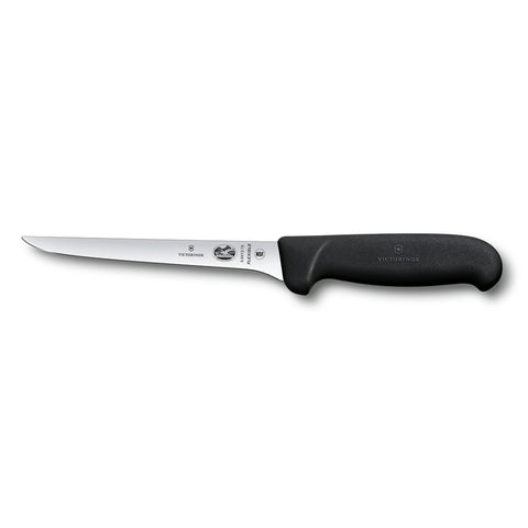 Victorinox 5.6413.15 6" Flexible Narrow Boning Knife with Black Fibrox Pro Handle