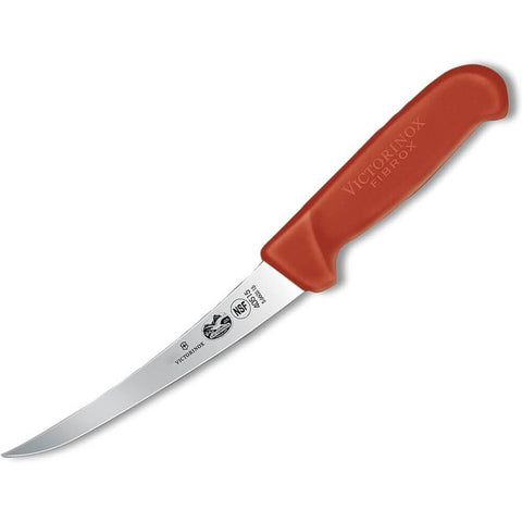 Victorinox 5.6601.15 Curved Semi-Stiff Boning Knife, 6-Inch Blade, Red Fibrox Pro Handle