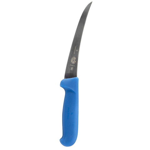 Victorinox 5.6602.15 6" Curved Semi-Stiff Boning Knife with Blue Fibrox Pro Handle