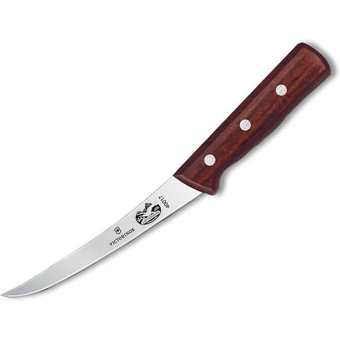 Victorinox 5.6606.15B 6" Curved Semi-Stiff Boning Knife with Rosewood Handle