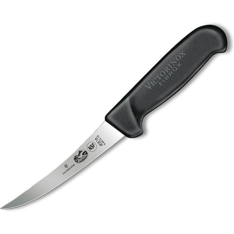 Victorinox 5.6613.12 5-Inch Curved Flexible Boning Knife with Black Fibrox Pro Handle