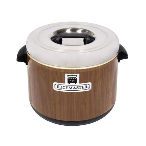 Town 56913W RiceMaster 18 qt Sushi Rice Container Warmer, Wood-Grain Exterior
