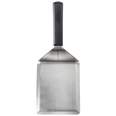 Mundial 5698HH High Heat Resistant Stainless Steel Turner, 6 x 5 in Blade, Black Handle
