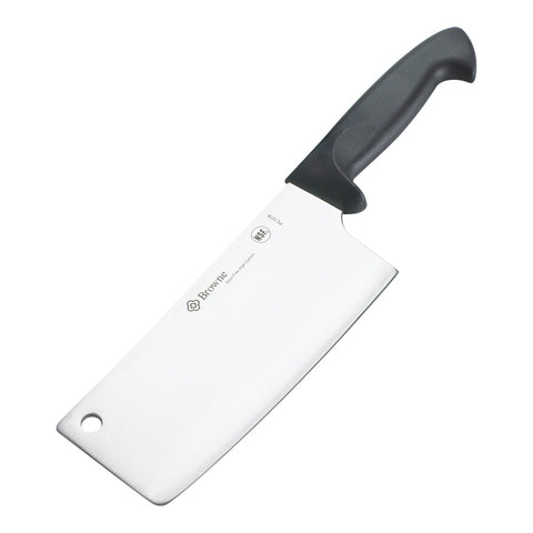 Browne USA Foodservice 571218 8" Deluxe Cleaver with Black ABS Handle