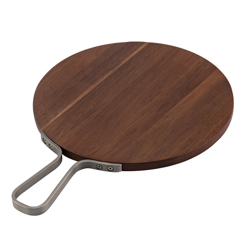 Browne USA Foodservice 57128 Acacia Wood Rectangular Serving Board with Handle, 12" x 8"