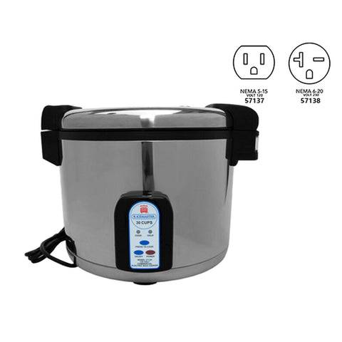 Town 57130 30-Cup Electric Rice Cooker & Warmer (120V)
