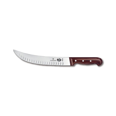 Victorinox 5.7320.25 Granton Edge Cimeter Knife with 10-Inch Rosewood Handle
