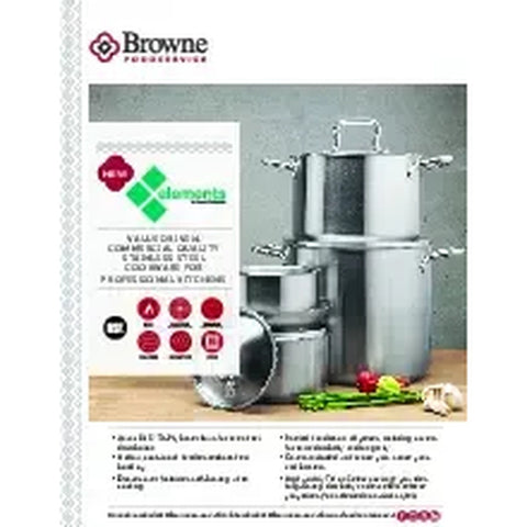 Browne USA Foodservice 5734058 Elements Non-Stick 8" Fry Pan