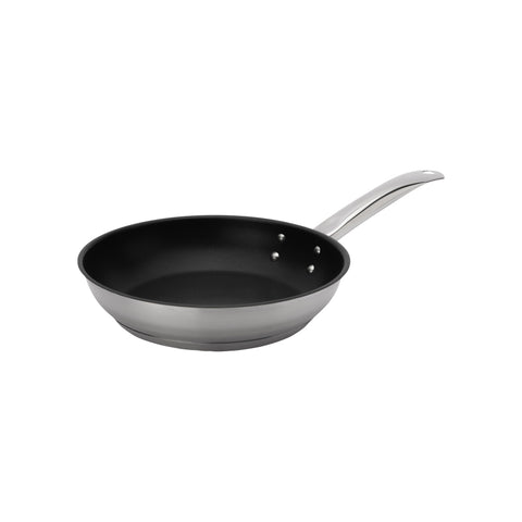 Browne USA Foodservice 5734060 Elements Stainless Steel Non-Stick Fry Pan, 9.5"