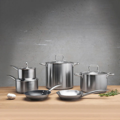 Browne USA Foodservice 5734062 Elements 12.5" Non-Stick Stainless Steel Fry Pan