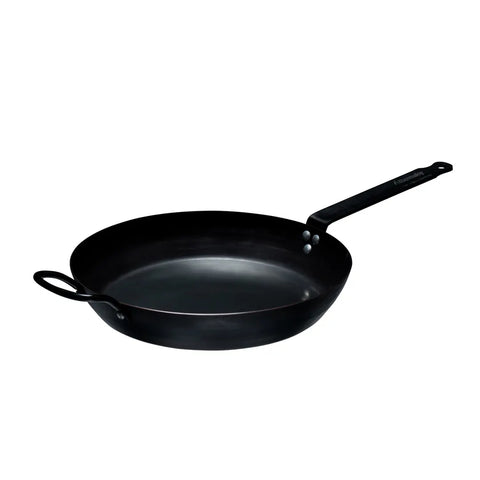 Browne USA Foodservice 573742 Thermalloy 11.8" Carbon Steel Fry Pan with Helper Handle
