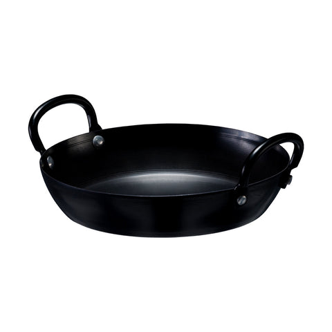Browne USA Foodservice 573748 Thermalloy Carbon Steel 2-Handle Fry Pan, 7.8"