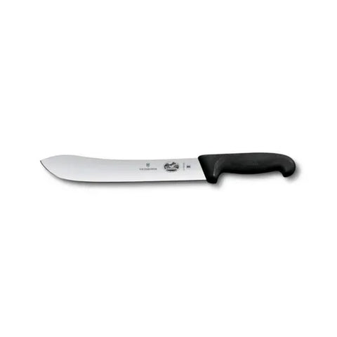Victorinox 5.7403.25B 10" Straight Blade Butcher Knife with Black Fibrox Handle