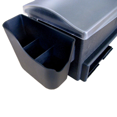Browne USA Foodservice 574875 All-In-One Bar Station Garnish and Condiment Holder, 6-Section