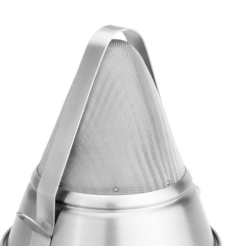 Browne USA Foodservice 575414 Extra-Fine Bouillon Strainer with Reinforced Bar, 18/8 Stainless Steel
