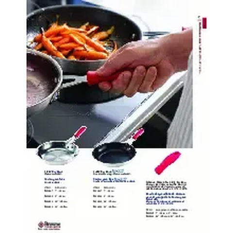 Browne USA Foodservice 5811135 ThermoGrip Fry Pan Sleeve, 4-1/2" Red Silicone