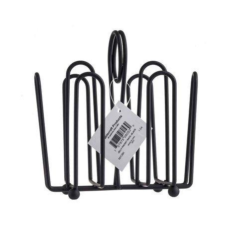 Tablecraft Products 597CBK Black Wire Jelly Packet Rack Condiment Caddy
