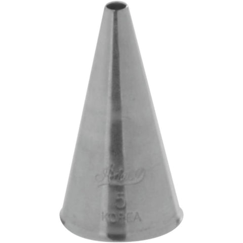 Ateco #5 Plain Round Pastry Piping Tip | Stainless Steel Cake Decorating Tube