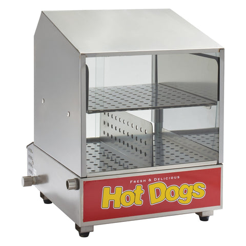 Benchmark USA 60048 "Dog Pound" Hot Dog Steamer Merchandiser, 164 Hot Dog & 36 Bun Capacity, 120V