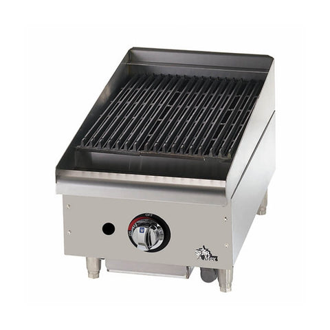 Star Manufacturing 6015CBF Star-Max 15 in Lava Rock Gas Charbroiler (Natural Gas, 40,000 BTU)