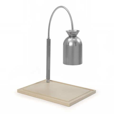 Nemco 6015 Single Bulb Carving Station with Flex-Mount Lamp and Polyethylene Cutting Board, 120V 250W