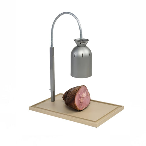 Nemco 6015 Single Bulb Carving Station with Flex-Mount Lamp and Polyethylene Cutting Board, 120V 250W