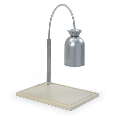 Nemco 6016 Single Bulb Carving Station with Wooden Cutting Board, 120V/250W