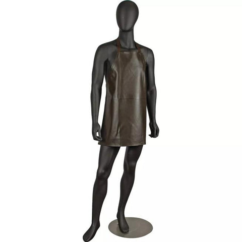 San Jamar 604VBA-BR Brown Heavyweight Vinyl Bib Apron