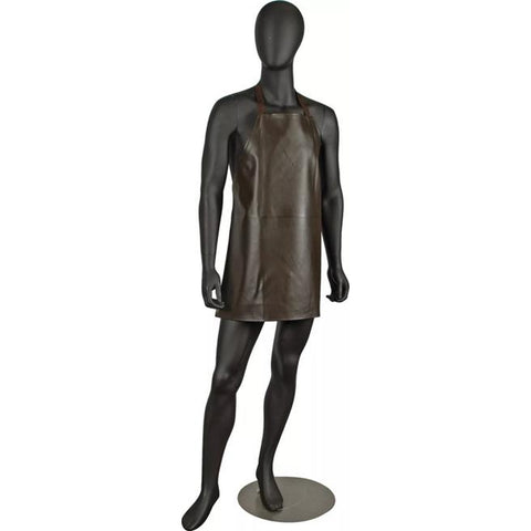 San Jamar 604VBA-BR Brown Heavyweight Vinyl Bib Apron