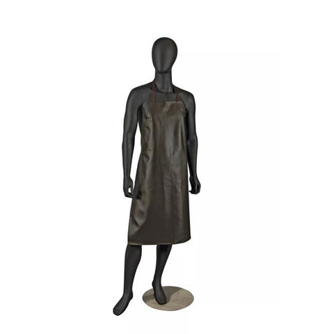 San Jamar 604VBA-BR Brown Heavyweight Vinyl Bib Apron