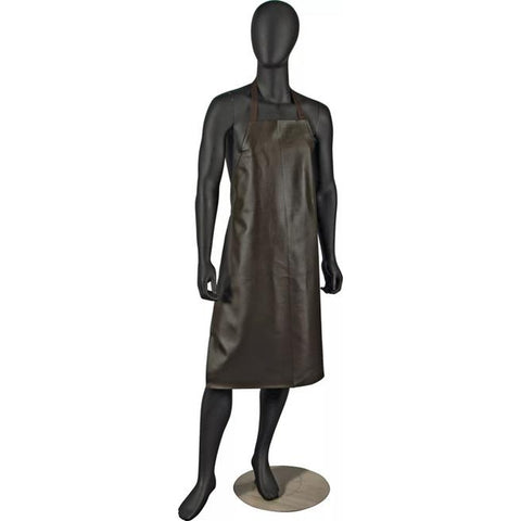 San Jamar 604VBA37-BR Heavyweight Vinyl Bib Apron, Brown, 25" x 37"