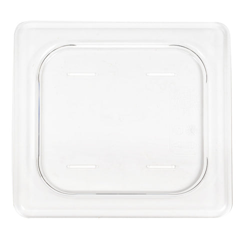Cambro 60CWC135 Camwear 1/6 Size Clear Polycarbonate Flat Food Pan Cover