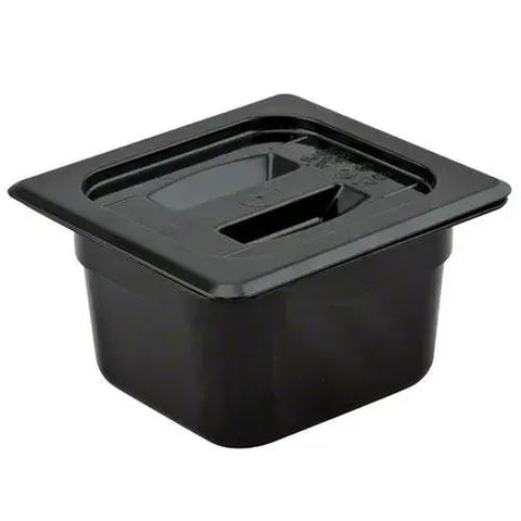 Cambro 60CWCH110 Sixth-Size Camwear Food Pan Cover with Handle, Black