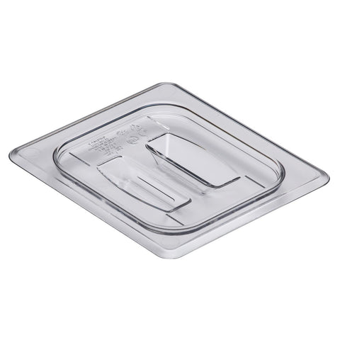 Cambro 60CWCH135 Camwear 1/6 Size Clear Polycarbonate Food Pan Cover with Handle