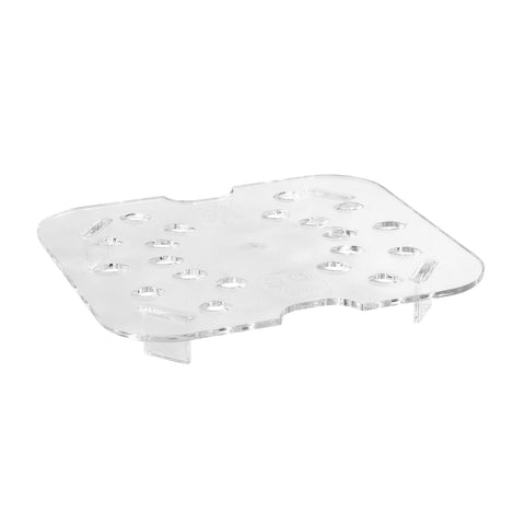 Cambro 60CWD135 Camwear 1/6 Size Clear Food Pan Drain Shelf